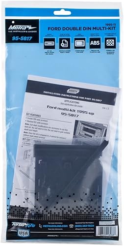 Miniatura 5 de Metra 95-5600 - Kit de instalación doble DIN para determinados vehículos FordMazdaMercury 1995-2008 kit de salpicadero de instalación negro y doble