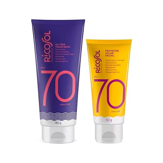 Kit FPS 70 Corpo 180g + FPS 70 Facial 50g - Ricosol