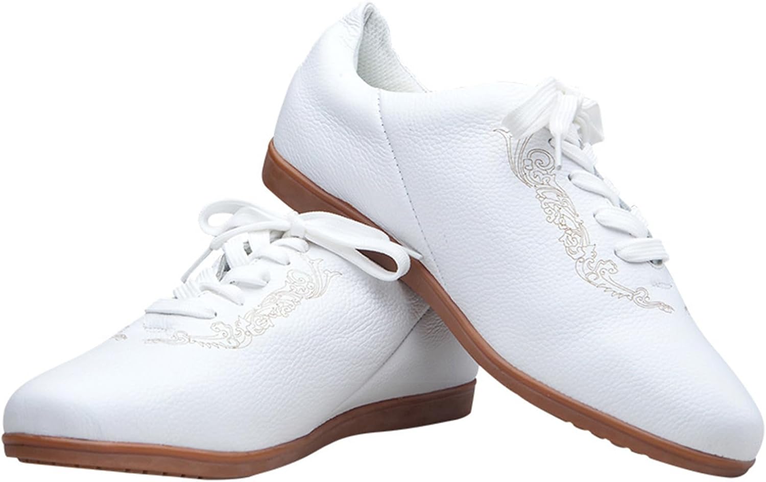 JiuQing Tai Chi Shoes Men Women Outdoor Fitness Training Shoes Soft Leather Non-Slip Martial Arts Kung Fu Sneaker