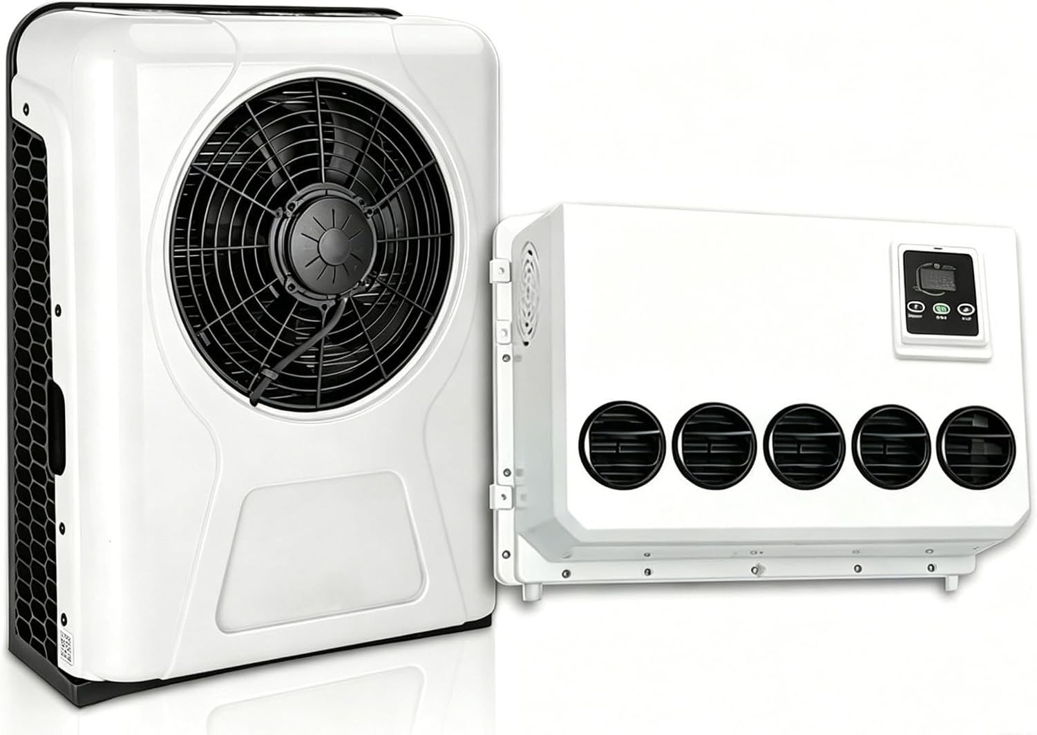 Condizionatore d'Aria Split 12V DC 10000 BTU per Camper e Caravan, Sistema di Raffreddamento Silenzioso per Camper, Camion, Tenda da Campeggio, Viaggi e Cabina