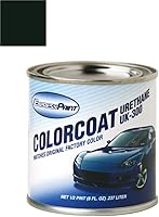 Vista 31 de Tarro de media onza para Audi A7 pintura de retoque automotriz – Havanna Black Pearl LY8X – Color+Clearcoat paquete
