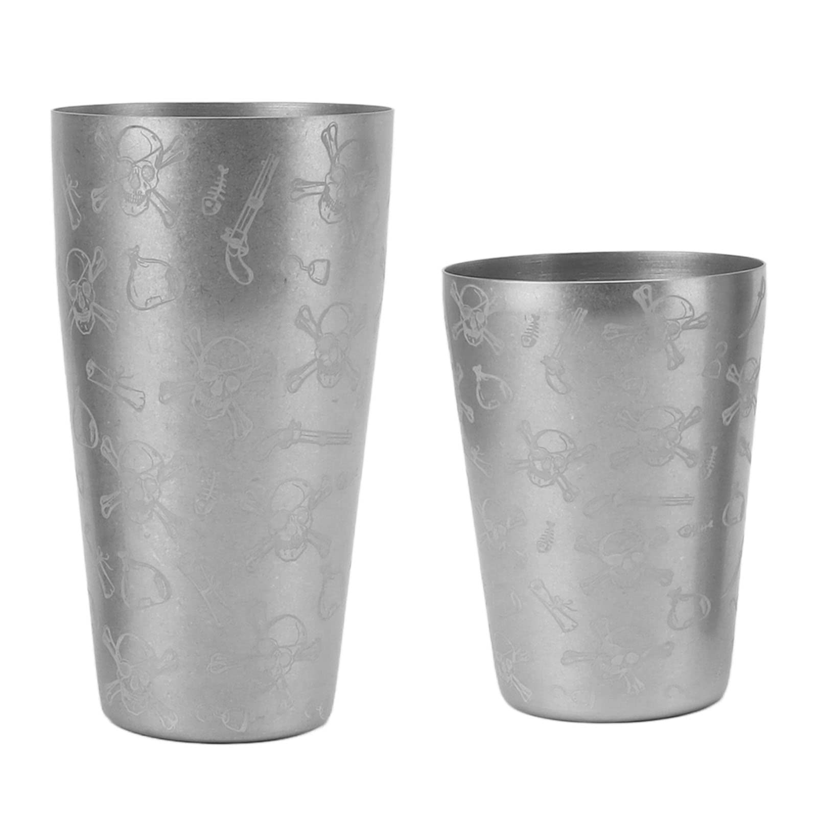 Coctelera Boston Shaker profesional de acero inoxidable fácil de limpiar con calavera