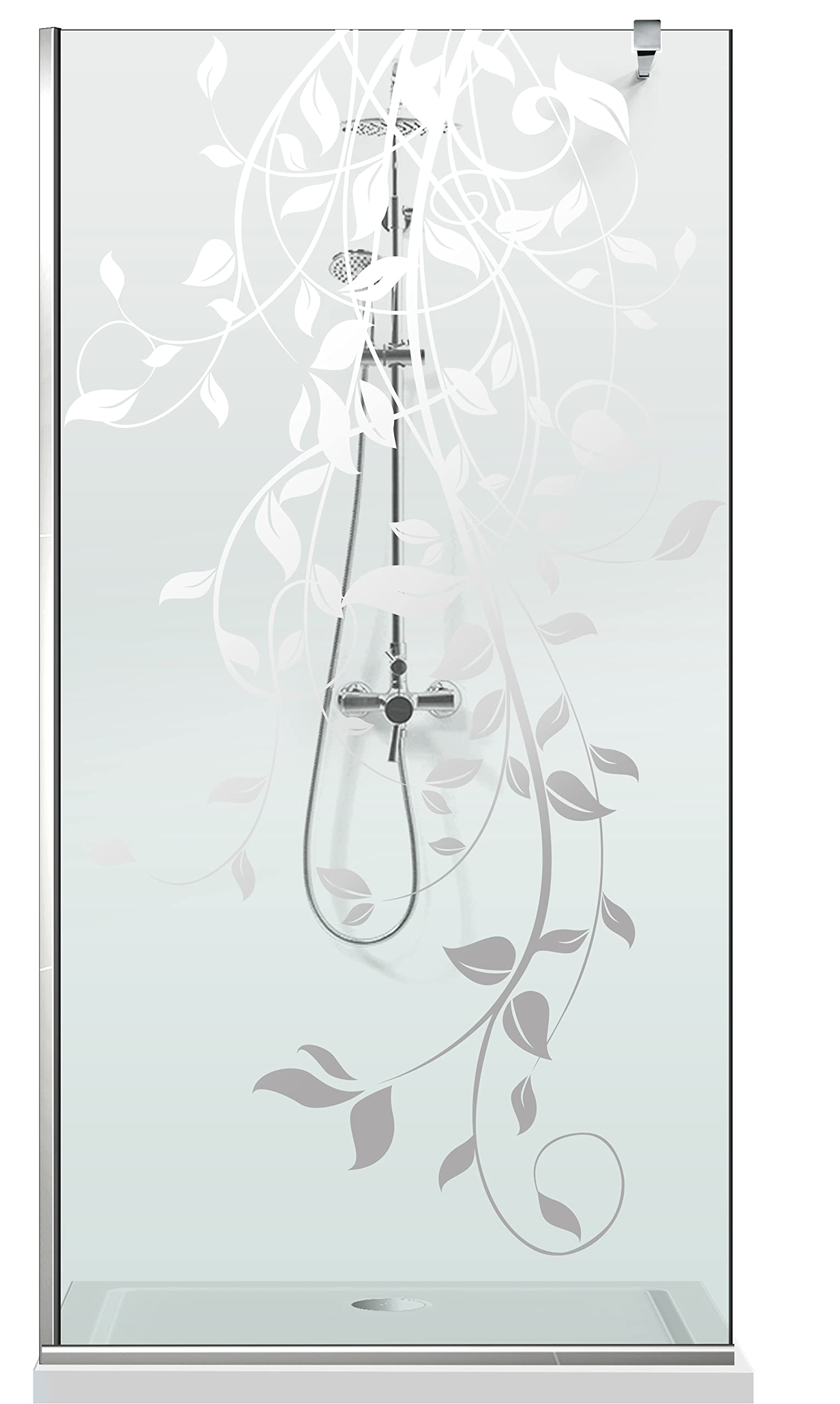 Aqua Roy Modello INOX Dance 100 cm da 70/80/90/100/110/120 Cabina doccia in vetro trasparente 8 mm con rivestimento nano trasparente in acciaio inox (100 x 195 cm)
