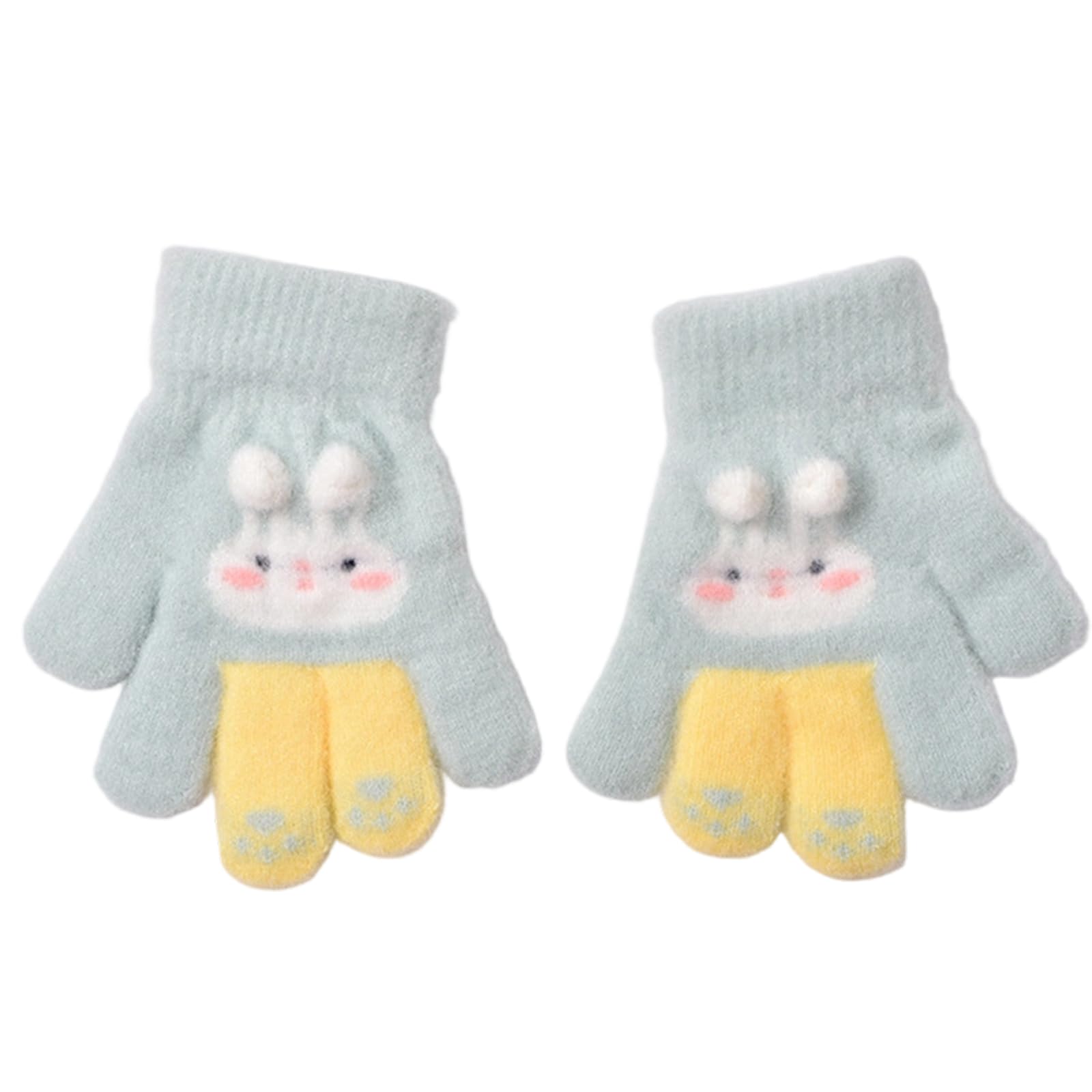 MICFENY Adorable Rabbits Shaped Gloves For Handwear Easy Clean Winter Essential