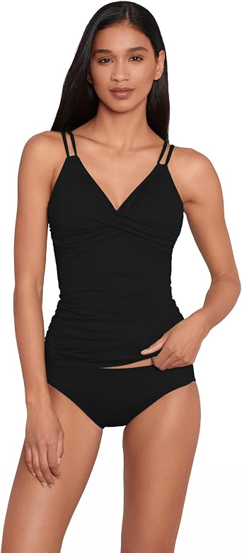 Lauren Ralph Lauren Beach Club Solids Double Strap Twist Underwire Camikini