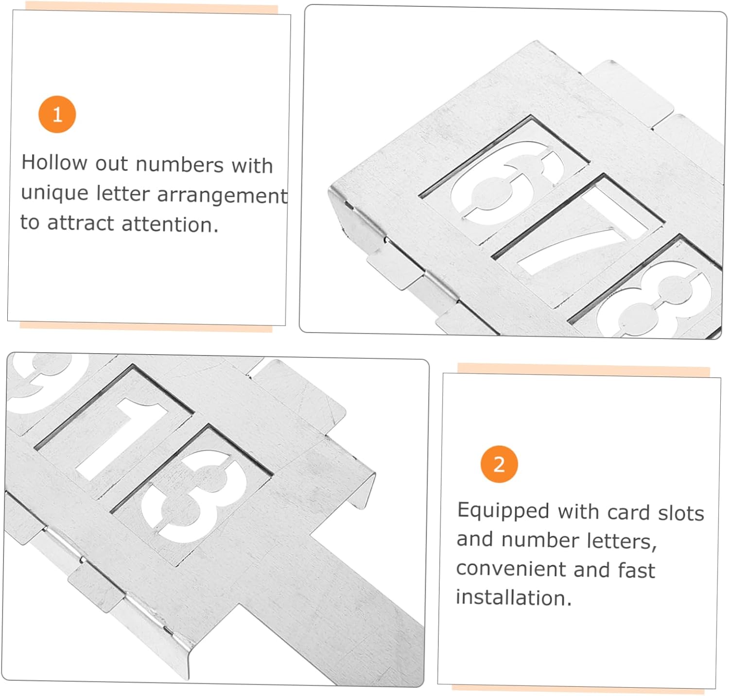 Uonlytech Reusable Number Stencil Set Spray Paint Templates for Crafts Iron Stencils for DIY Projects for Address and Wall Painting 10-Piece Kit