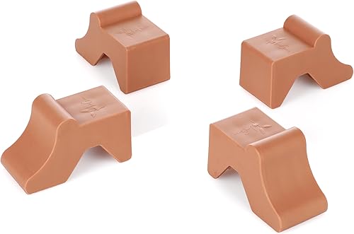 LaGreen Lot de 4 Pieds de Pot de Fleurs en Terre Cuite - Rehausse pour Pot de Fl