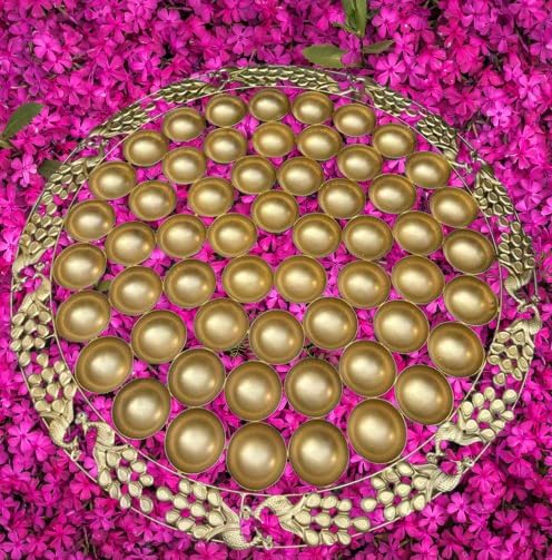 56 Bhog Pooja Thali with Peacock Design-picture-20