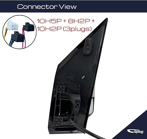 Miniatura 6 de Spieg Espejo lateral del pasajero de repuesto para Freightliner Mercedes Sprinter 2019 - 2022 con calefacción eléctrica plegable (derecha)