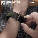 YODI Strap Band Compatible with Amazfit T-Rex 2 Smartwatch Only Soft Silicone | Nylon | Chain | Leather Watch Straps with Installation Adjuster Tool for Amazfit TRex 2 (Leather-Dark Brown) gallery image