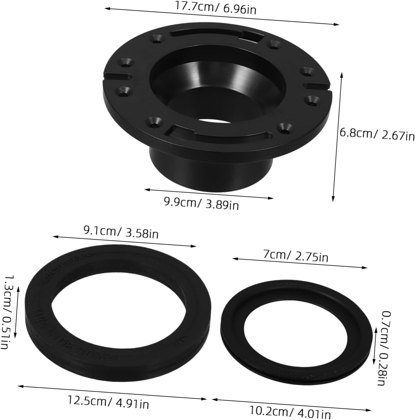 Cabilock 1Set Rv Toilet Seal Replacement Kit Durable Gasket for Easy Installation Compatible with Rv Toilets Prevents Leaks and Odors Essential Rv Maintenance Supplies