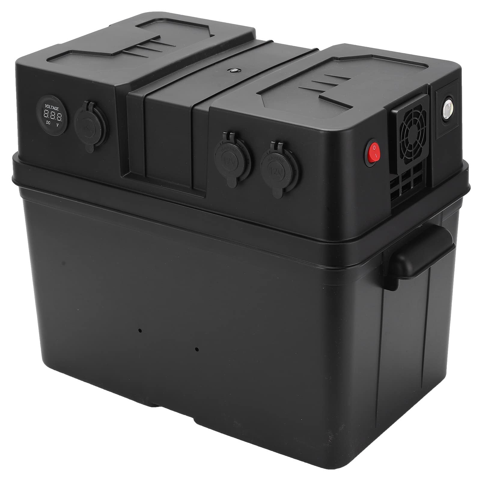 12V Skrzynka na Akumulator, 60A Wyłącznik, Port USB, Wodoodporna