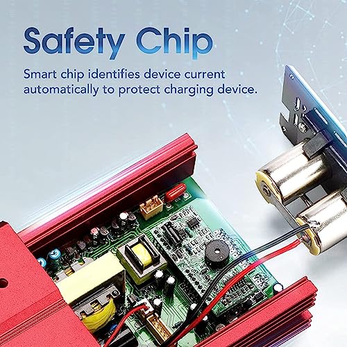 1500W Peak Inverter - Car Power Inverter 12V to 240V, AC Car Converter with 3.1A 4 USB 2 AC Sockets Dual Car Adapter With LED Display, Suitable for Travel, Camping, RV - Image 4