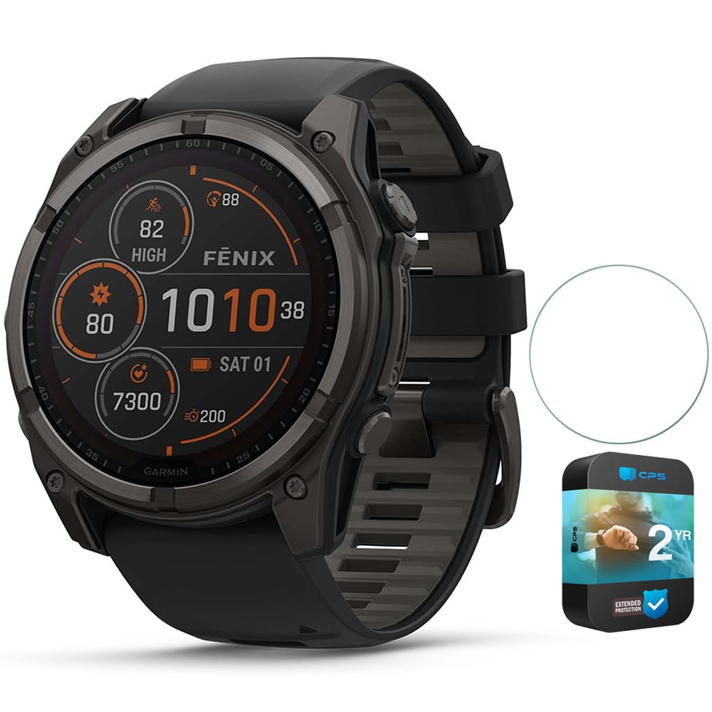 Amazon.com: Garmin 010-02906-10 Fenix 8 47 mm Solar Sapphire