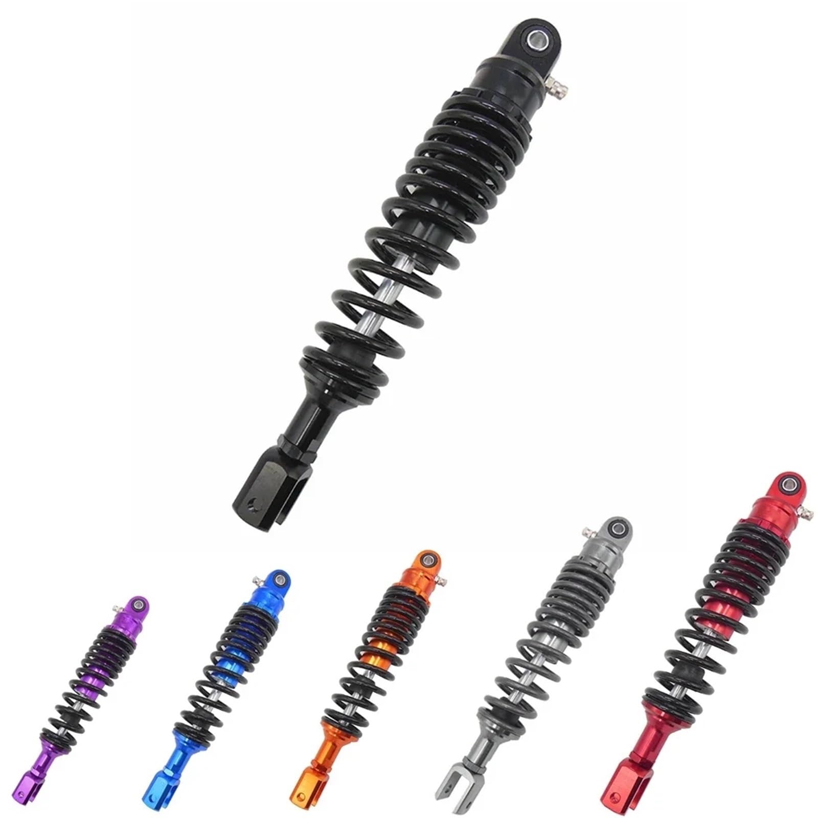 Uniwersalny amortyzator powietrza do motocykla tylne zawieszenie pasuje Yamaha skutera Honda BWS Air Suspension(Orange)