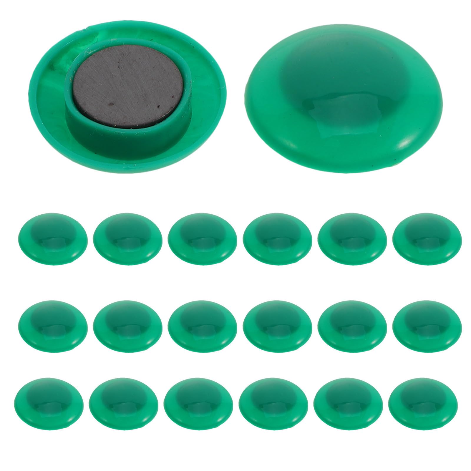 Cabilock 120 Pezzi Calamite Rotonde Verdi da 3cm per Lavagna e Frigorifero