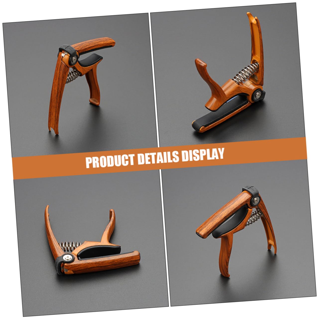 Toyvian 5piezas Capo Ajustable Para Guitarra Eléctrica y Accesorio De Aleado Diseño Compacto y Duradero Para Músicos Movimiento