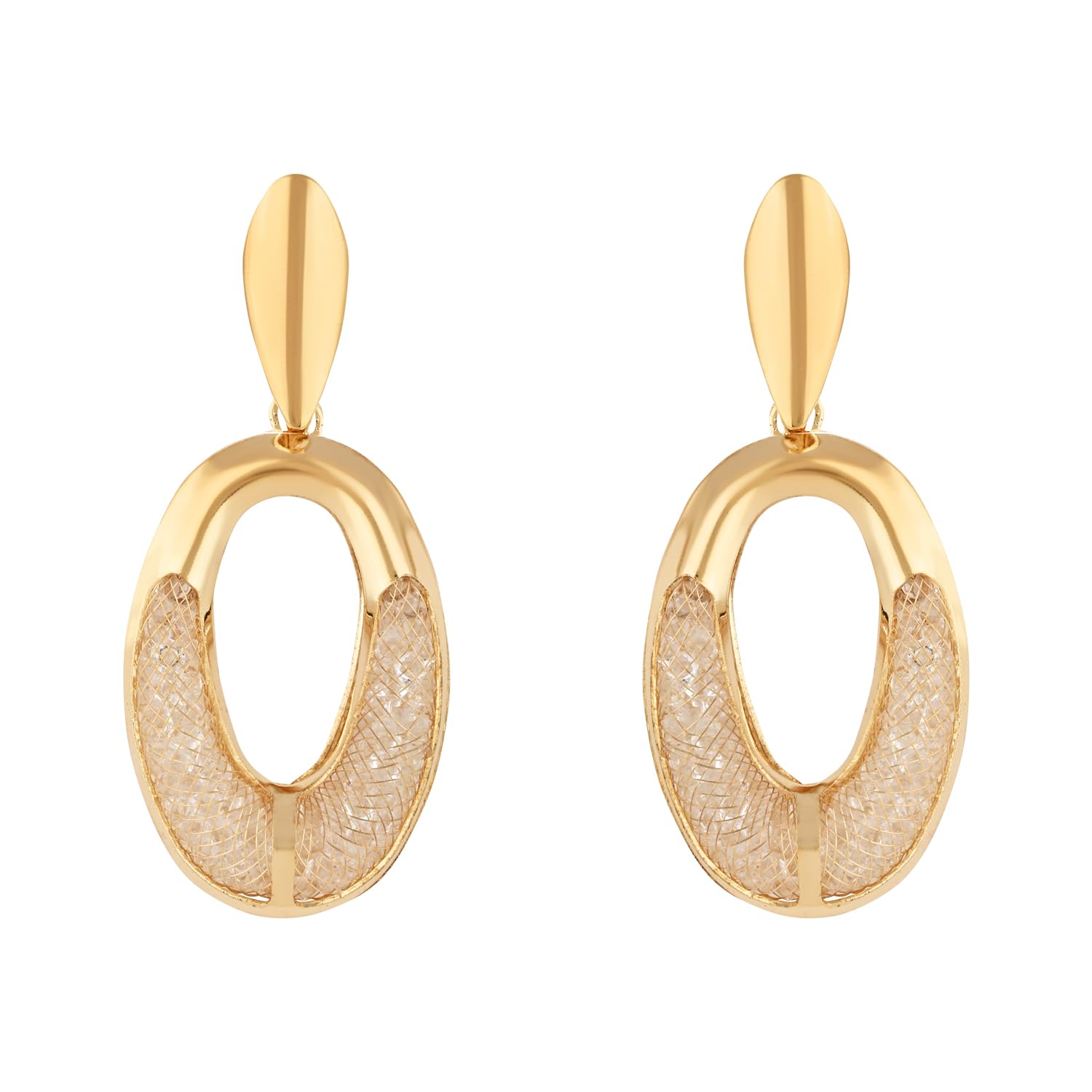 I Jewels Latest Trendy Stylish Gold Plated Geometric Twist Chunky Stud Earrings for Women and Girls (Style 4) (B0D337KX9K) Amazon Price History, Amazon Price Tracker