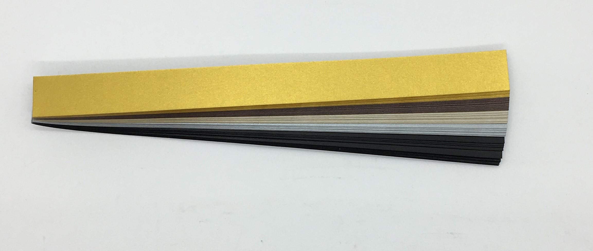 Pearl Gold pack4 Iris Folding Strips 5X Mixed Colours DeeCraft