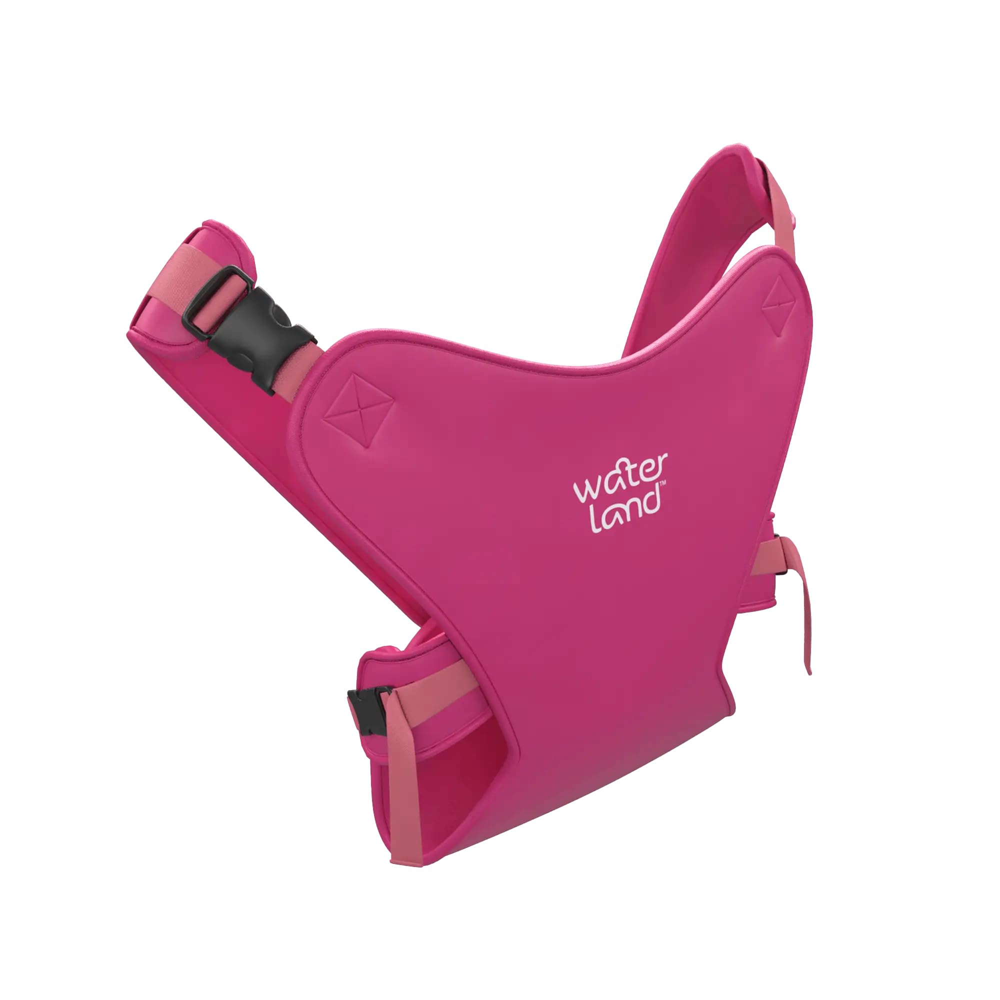 WaterLand Porte-bébé innovant pour l'eau et la terre – Sangle de poitrine imperméable pour tout-petits avec sangles réglables, siège de transport léger pour piscine et plage