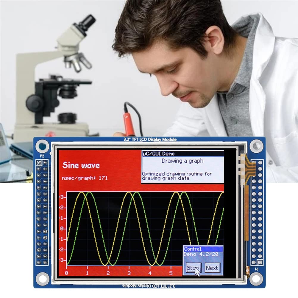 1 sztuka moduł wyświetlacza TFT-LCD moduł wyświetlacza 3,2 moduł wyświetlacza 320 x 240 pikseli ILI9341 8080 równoległy + SPI 3,3 V LCD 65K rezystor kolorów ekran dotykowy