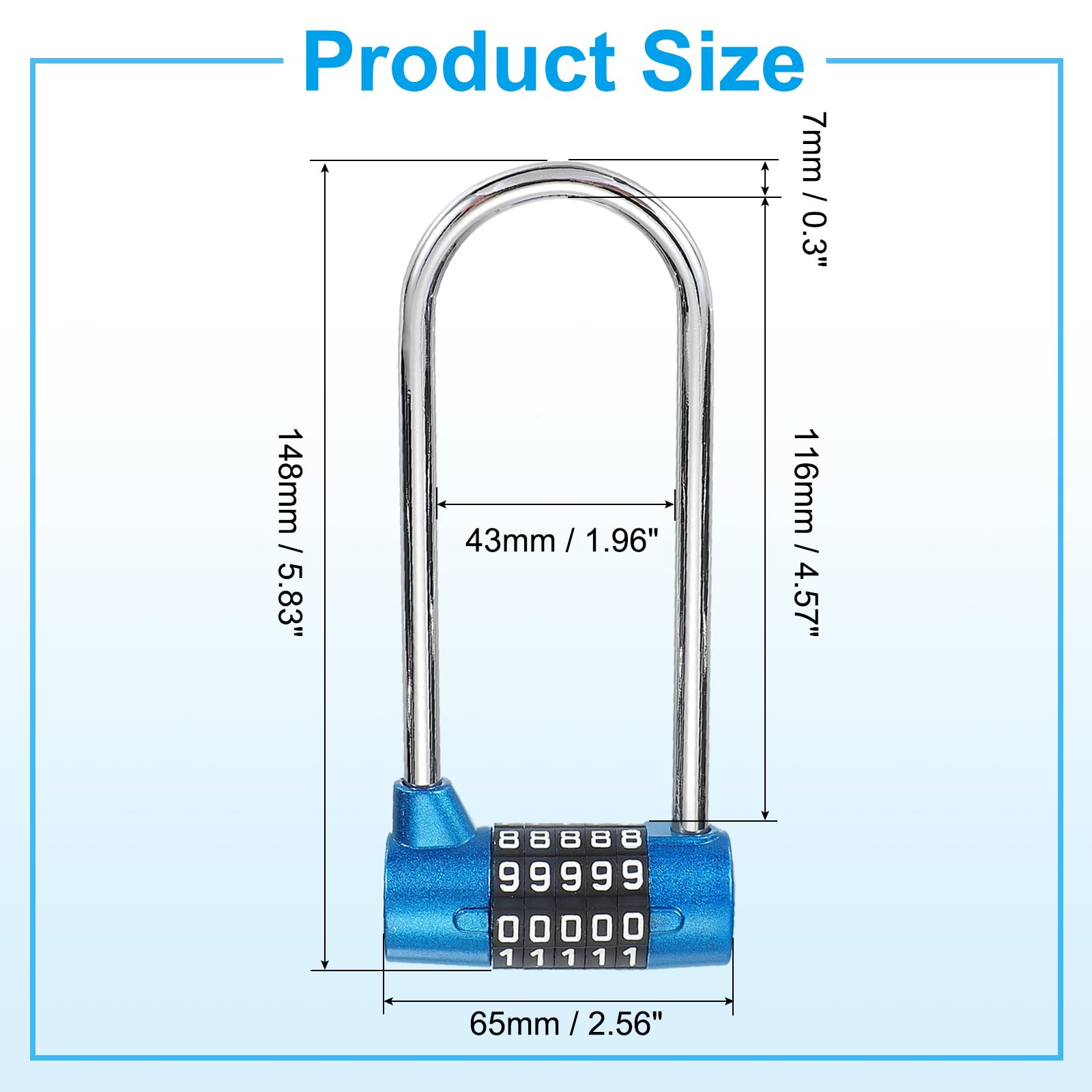 PATIKIL Combination Padlock - Image 2