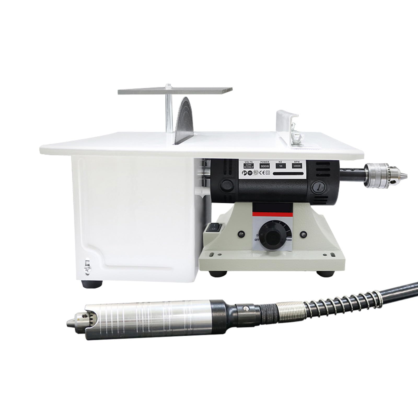 Mini Piła Stołowa Polerka Lapidarna Do Kamienia,Tokarka Stołowa 800 W Piła Do Kamienia Lapidarna Polerka Buforowa,Mini Piła Stołowa Polerka Do Wyrobu Biżuterii Do Cięcia,Szlifowania,Grawerowania