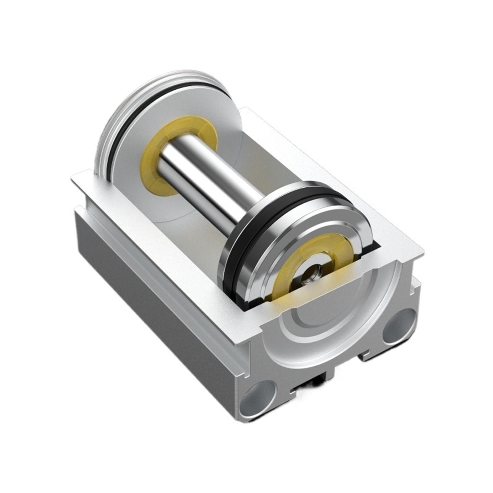 DEBLAN Cilindro neumático SDA63X40-S, Carrer 40 mm, Empuje 155 kg, Cilindro Delgado magnético para accionamiento y Control del Movimiento mecánico en automatización Industrial