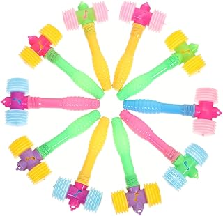 Gadpiparty 10 Pcs Small Hammer Toys Baby Hammer Toys Squeaky Hammer Toys Plastic Squeaky Toy Musical Hammer Toy Plastic Squeaky Hammer Birthday Party Favors for Birthday Party Supplies