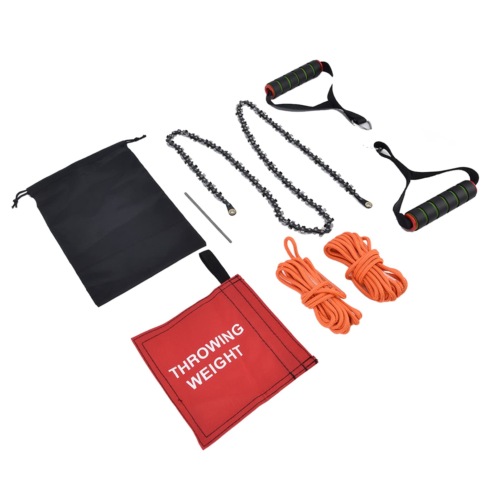 Pocket Chainsaw, High Hand Chain Saw 48inch Compact Portable Rope Saw Folding Pocket Chainsaw for Outdoor Camping Backpacking