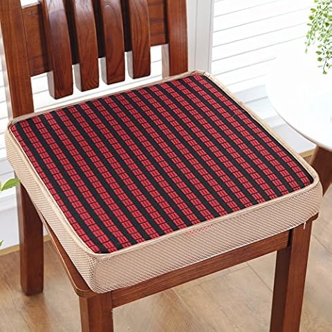 LOVEHOME Square Memory Foam Seat Cushion,Orthopedic Car Seat Cushions to Raise Height Office Chair Seat Pad for Low Back Pain-b 50x50x8cm(20x20x3inch) Cover