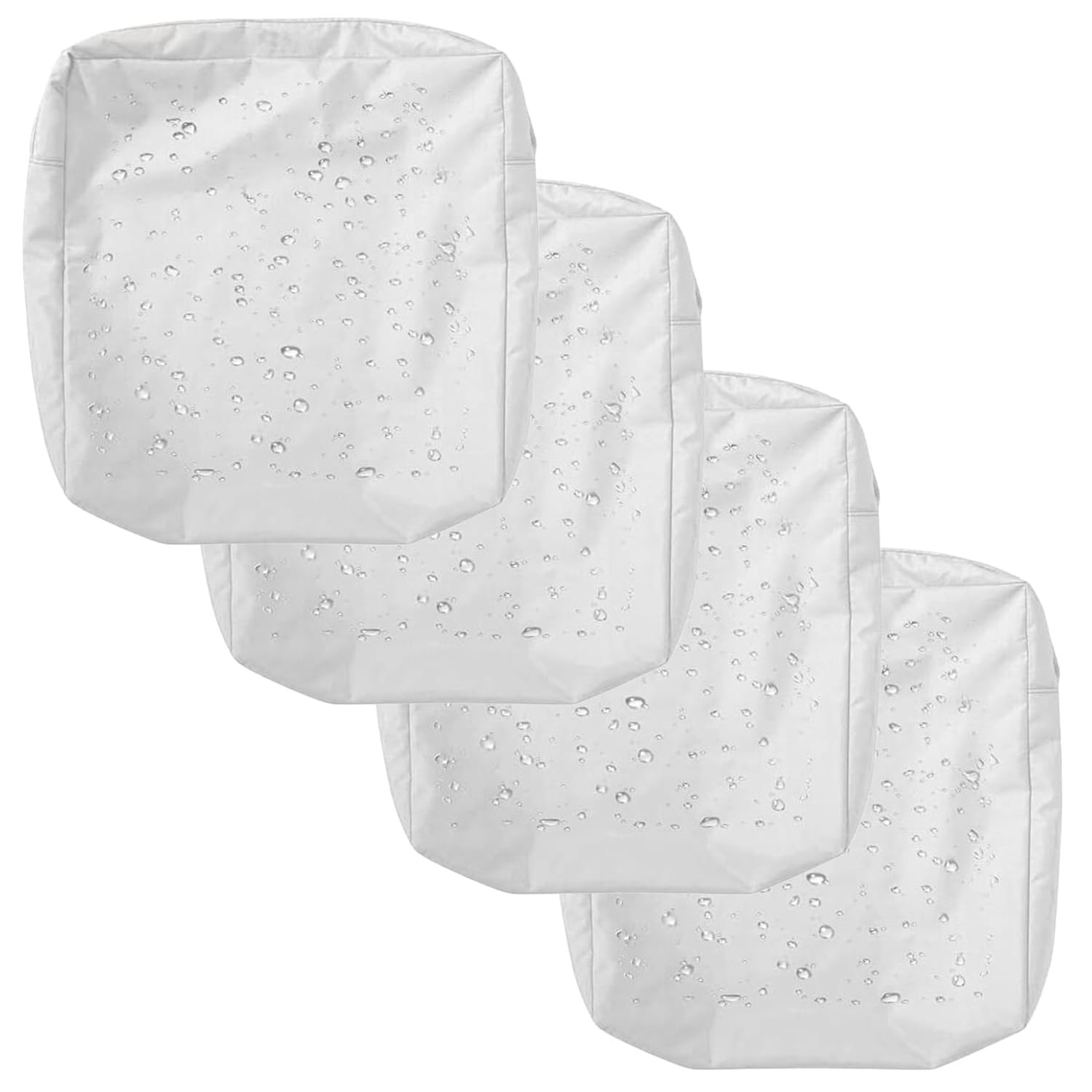 Uhvujdui Color 5 1/2/4Pcs Waterproof Seat Cushion Covers 50X50 60X60cm Garden Sofa Cushion Slipcovers With Zipper For Indoor Outdoor Patio Chairs Couch Rattan Furnitur(,60X60x10cm(4Pc))