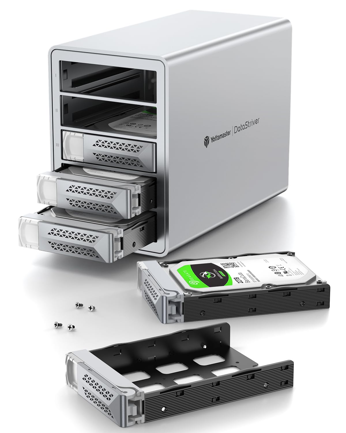 Yottamaster 5ベイ HDDケース Seagate 8TB×5台 Yottamaster Caixa Raid de 5 baías para discos rígidos, alumínio
