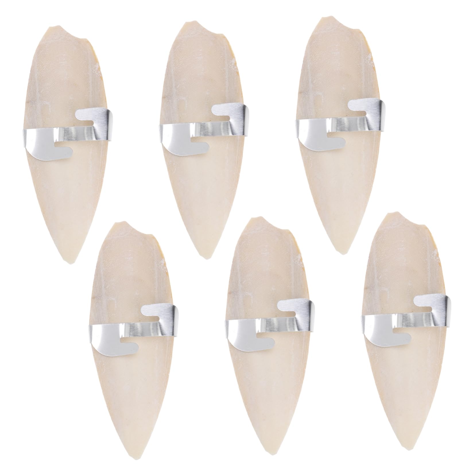 MERRYHAPY Pet Health Cuttlebone Chewing Toys for Birds 6 Pack Cuttlebone Molar Natural Pet Bite for Cockatiels