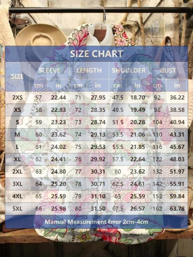 Womens Boho Button Fuzzy Sherpa Fleece Jackets Lightweight Floral Stand Collar Faux Fur Coats Fluffy Flannel Outerwear - Image 3