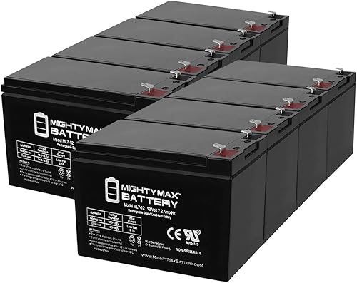 Mighty Max Battery Batería de repuesto de 12V 7.2AH para APC SU3000RM3U - 8 unidades
