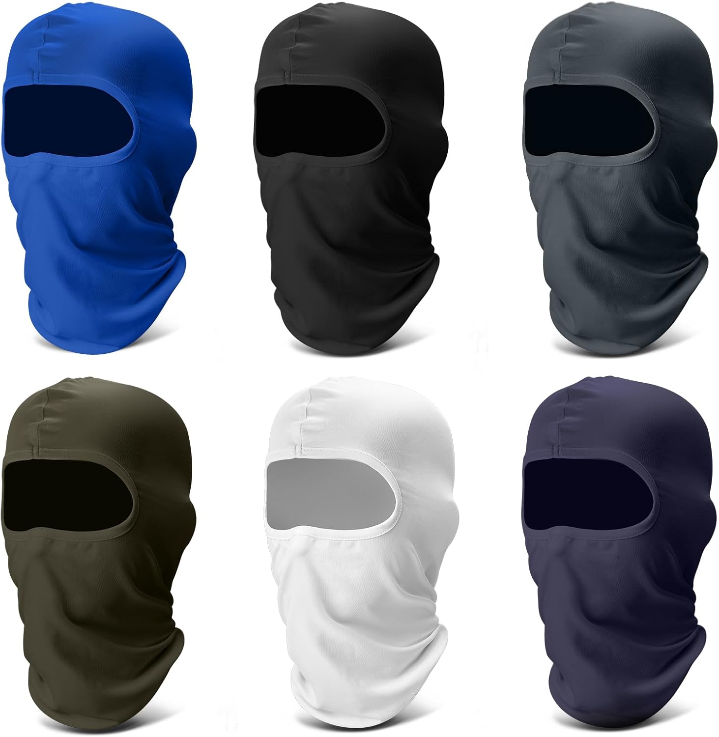 Balaclava Face Ski Mask: 6 Pack Breathable Full Face Cover for Men Women Full Head Masks Neck Gaiter Balaclava Face Ski Mask: 6 Pack Breathable Full Face Cover for Men Women Full Head Masks Neck Gaiter