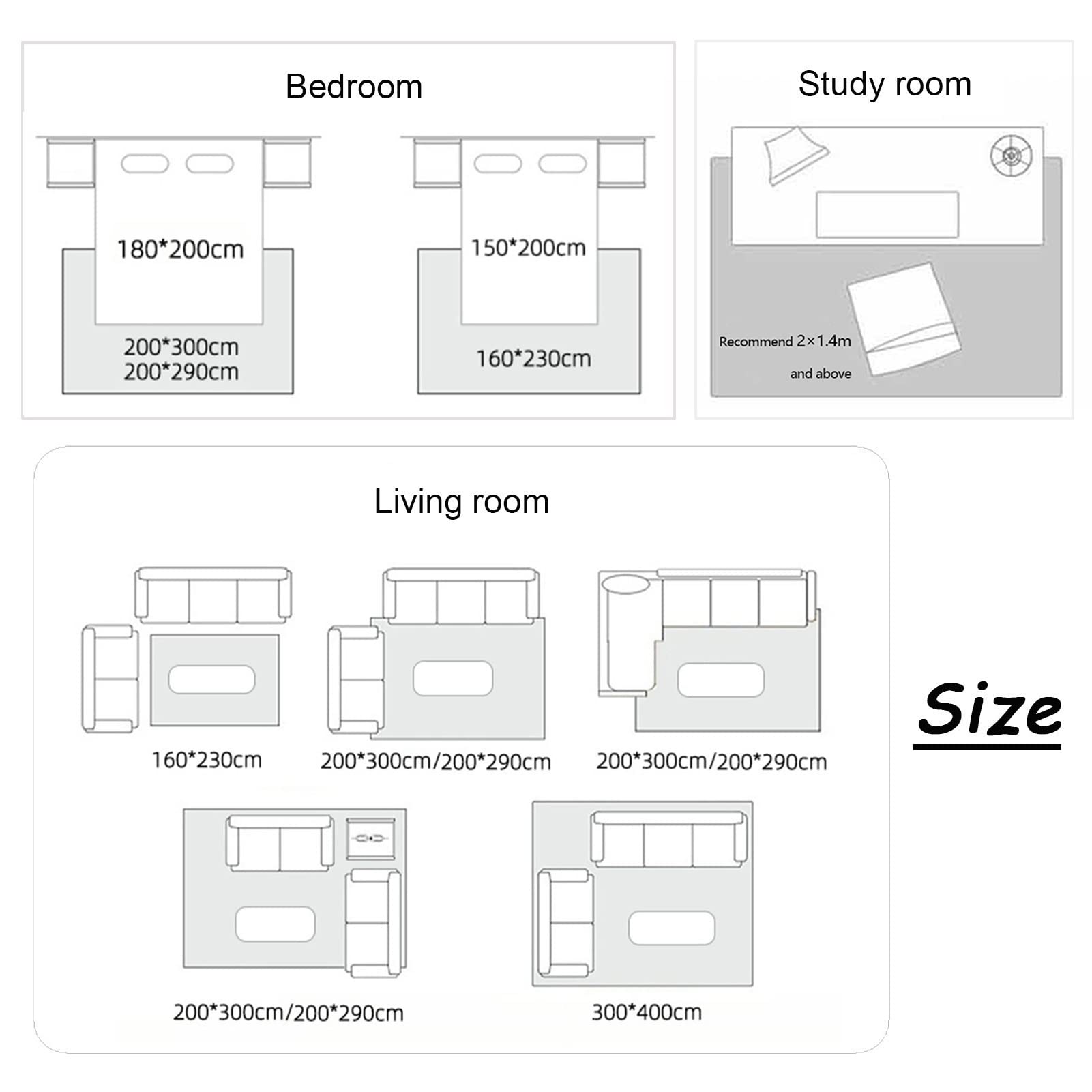 Prostokątne dywany w obszarze Dywaniki Nordic Creativity Extra Duży Dywan Do Salonu Sypialnia Sofa Niepoślizgowa Zmywalna Kawa Stolik Koc Dekoracje Domowe Dekoracje (Size : 120x160cm)