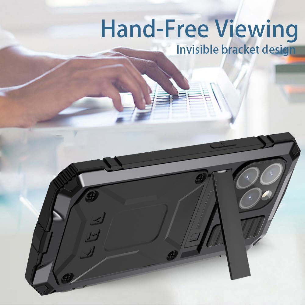 MIYIYQP Compatible For IPhone 15 Pro Max 5G Case, Aluminum Metal Gorilla Glass - View #12