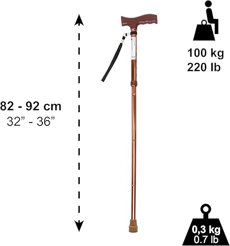 Miniatura 2 de PEPE  Bastones plegables para hombres ajustables, bastones de aluminio para el equilibrio de personas mayores, bastones plegables para mujeres,