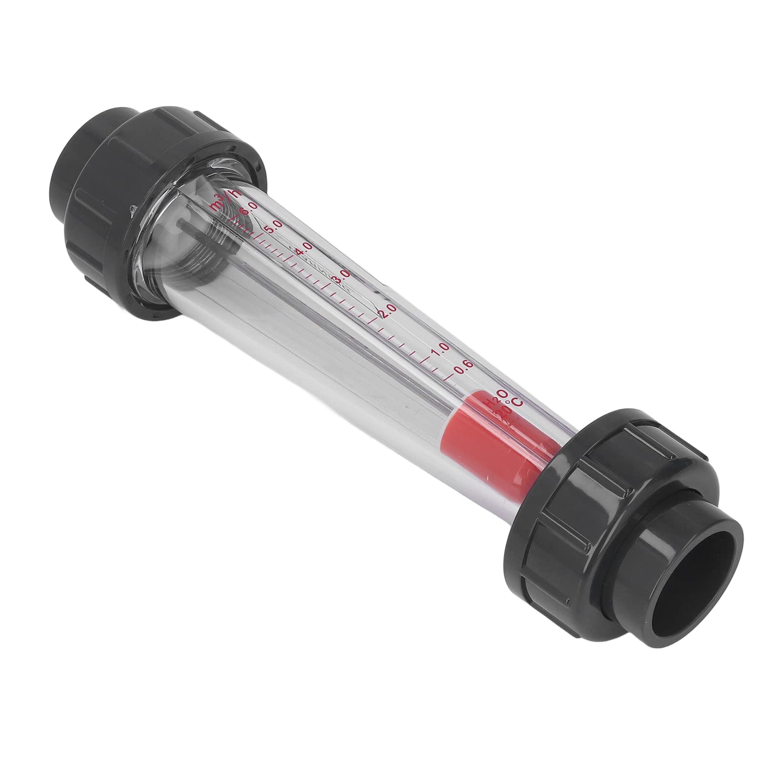 0,6‑6 M³/h Misuratore di Portata per Acqua con Misuratore di Portata in Plastica con Galleggiante in ABS per Tubo DN32 da 40 Mm