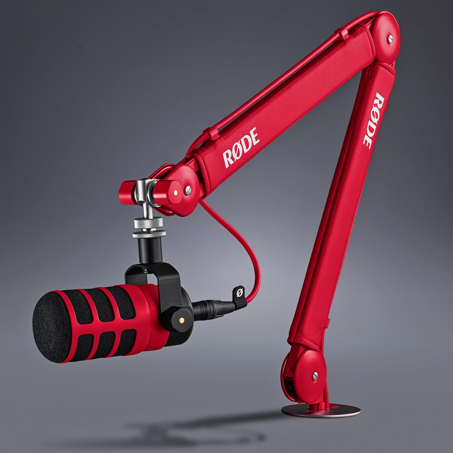 Rode PSA1+ Plus - Brazo articulado para micrófono de mesa, color rojo