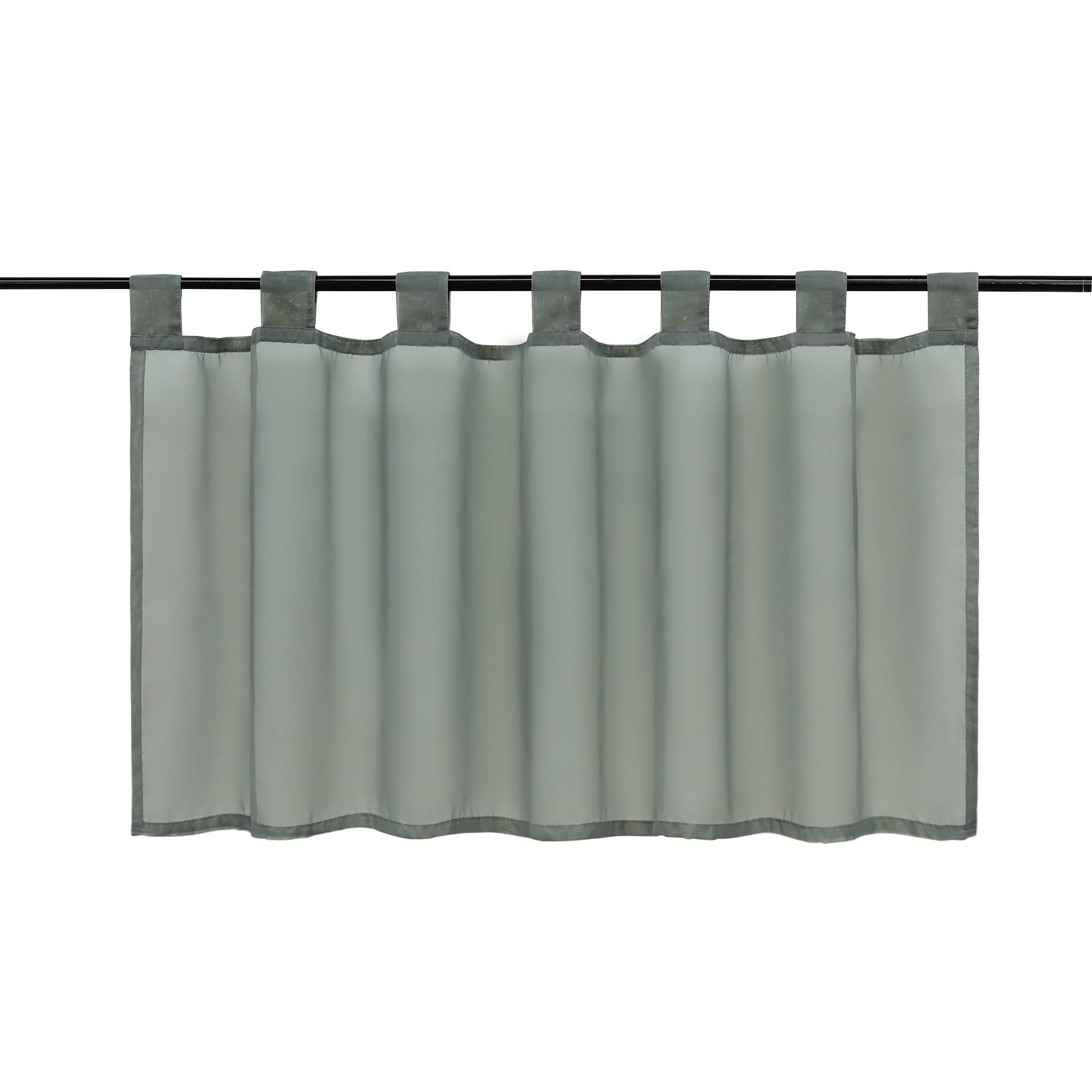 Joyswahl - Tenda a pannello in voile Esther, liscia, corta, trasparente, 30 x 120 cm, viola