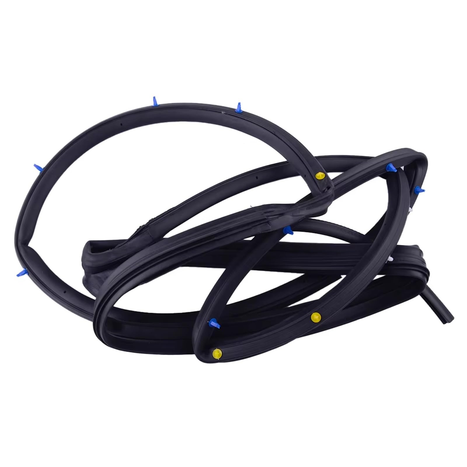 Hmnmxq One Color Rubber Sealing Strip For Civic Sedan 2006 2007-2011 1 Set Front Rear Left Right Door Weatherstrip Seal Rubber 72350-Sne-A01 72310-Sne-A01 Fit Car Door Seal Strip