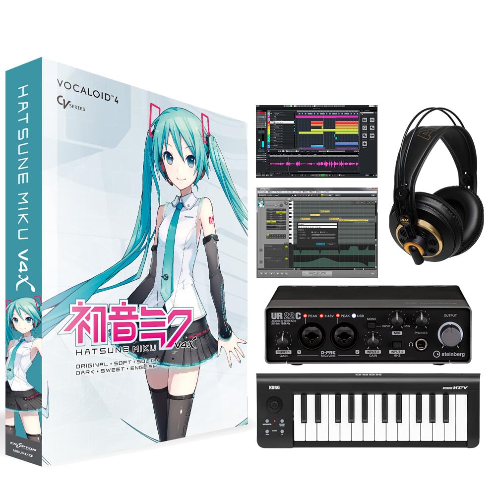 CRYPTON MIKU V4XB VOCALO 초보자 스타터 세트 영어 추가 번들 MIKU VOCALOID DTM 세트  KRYPTON-Freehip.co.kr