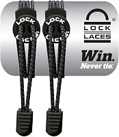 Lock Laces Elastic No-Tie Shoelaces - One Size Fits All Kids Adults, Tieless Slip-On for Runners Seniors Sneakers