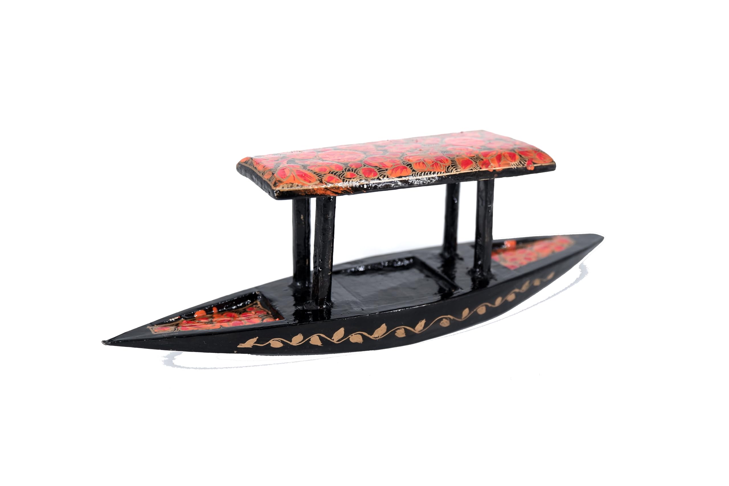See full amazon price history chart for Kashmiri Handcrafted Decorative Paper Mache Shikara Boat, Black and Orange Kashmiri Handcrafted Decorative Paper Mache Shikara Boat, Black and Orange (B0DBVMZJ12) Amazon Price History, Amazon Price Tracker