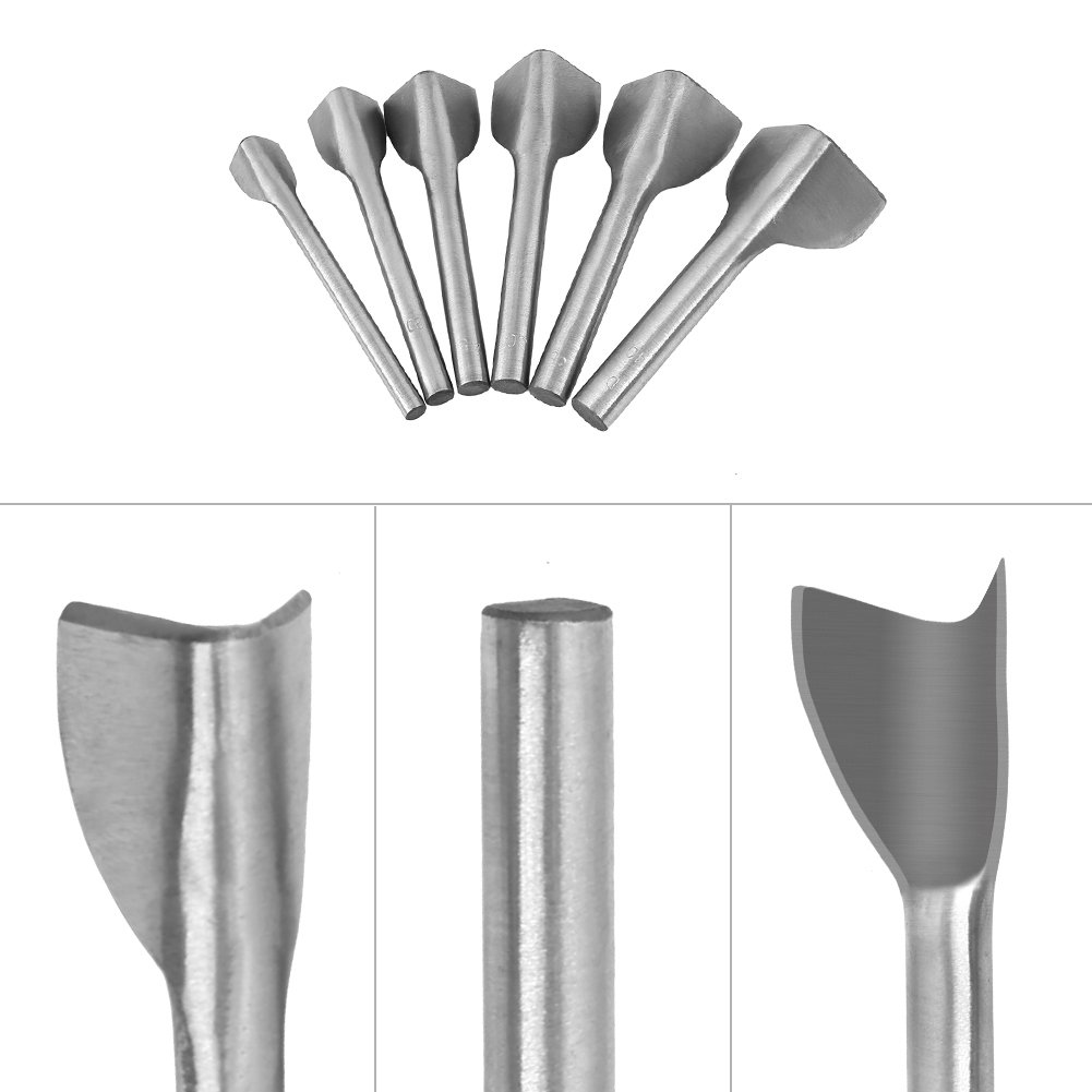 Utensili Artigianali in Pelle, Set 6 Pezzi Taglierina a Forma di V per Cinture e Cinturini, 15mm 20mm 25mm 30mm 35mm 40mm