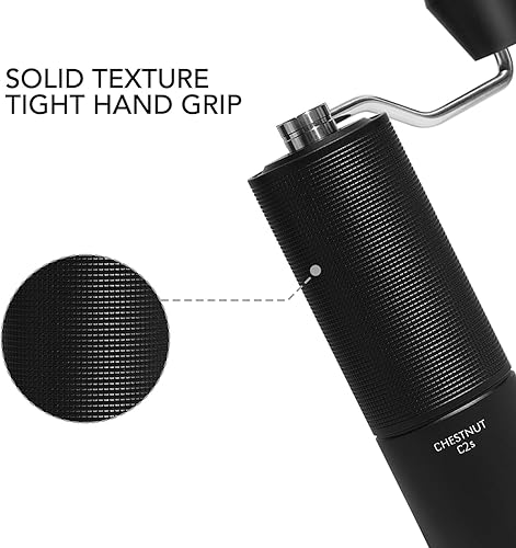 Miniatura 7 de TIMEMORE Molinillo de café manual Chestnut C2S, fresas cónicas de acero inoxidable CNC, ajuste interno ajustable, posicionamiento de doble