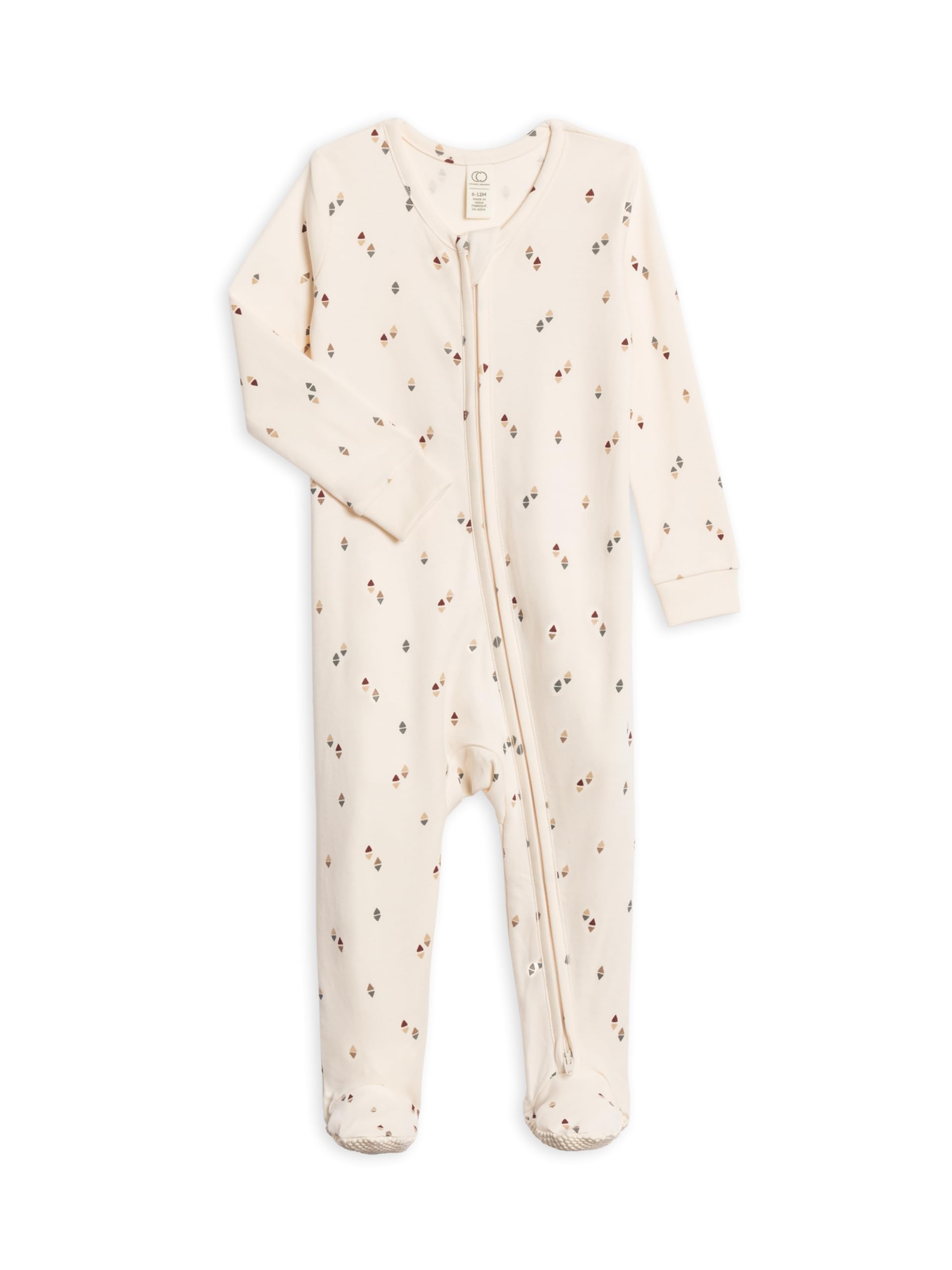 Colored Organics Baby Zip-Up Footed Sleeper with 2-Way Zipper - Organic Cotton Pajamas